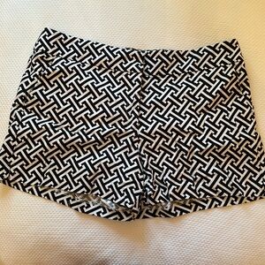 MELLY M. Black and White Shorts